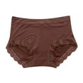thumbnail image 4 of Itsame Lingerie Underpants for Womens Panties New Leak Proof High Waist Underwear Coffee Size L, 4 of 4