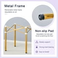 thumbnail image 6 of Stainless Steel Folding Table Frame,Multifunctional Folding Table Bases for Space-Saving,Golden, 6 of 7