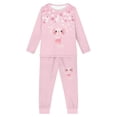 thumbnail image 5 of DISNIMO Axolotl Cherry Blossom Pjs for Girls Kids Size 7-8 Preppy Pjs Sets 2 PCS for Boys Pajamas Long Sleeve Cotton Pjs Sets Elastic Waist Sleep Wear Long Nightwear with Pockets, 5 of 7