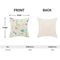 thumbnail image 2 of Watercolor Floral Pillow Covers 18x18 Inch Set of 2, Outdoor Light Blue Flower Throw Pillows Farmhouse Linen Modern Minimalist Aesthetic Floral Pillow Case for Sofa Couch Home Decor, 2 of 6