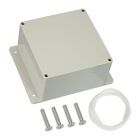 Uxcell Junction Box, Electrical Enclosure Box ABS Plastic Waterproof Outlet Plug Cover Cord Protector 160 x 160 x 90mm / 6.3 x 6.3 x 3.54