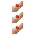 thumbnail image 2 of relayinert Réaliste Demoiselle d'Honneur Poignet Fleur pour Ensemble de Mariage Rouge Vif 7 * 7 3Set, 2 of 6