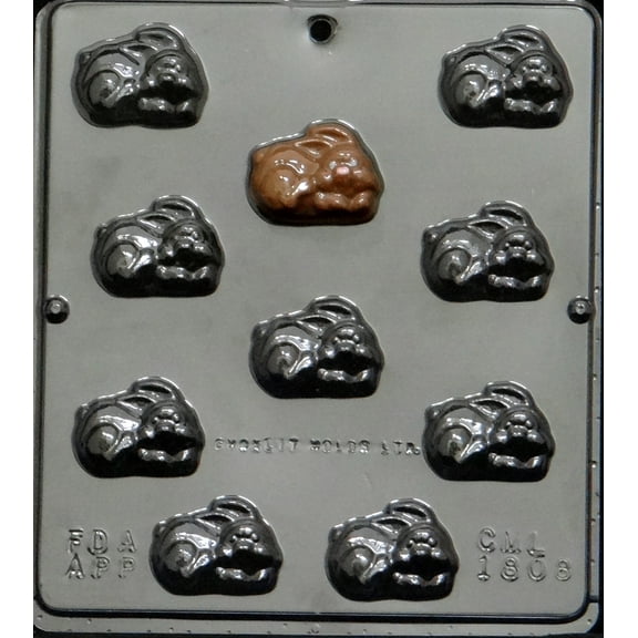 1808 Bunny Pieces Chocolate Candy Mold