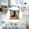 thumbnail image 3 of horse runninglinen toss pillowcase decoration pillowcase gifting preferred 20x20inch cushion cover sofa pillowcase sofa bedroom living room car, 3 of 8