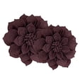 thumbnail image 2 of Fennco Styles Handmade 3D Heart-Shaped Petals Flower Decorative Throw Pillow Cover & Insert 16 Inch Round - Wine Floral Pillow for Couch, Home Décor, Bedroom Décor and Holiday, Housewarming Gift, 2 of 8