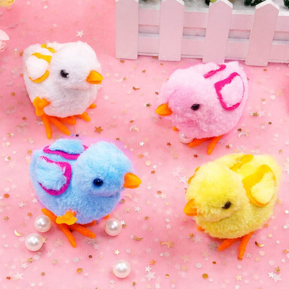 Toyvian Jouet à Remonter Pour Poussins : Saut De Pâques Mignon Poulet En Peluche Poulet Poulet En