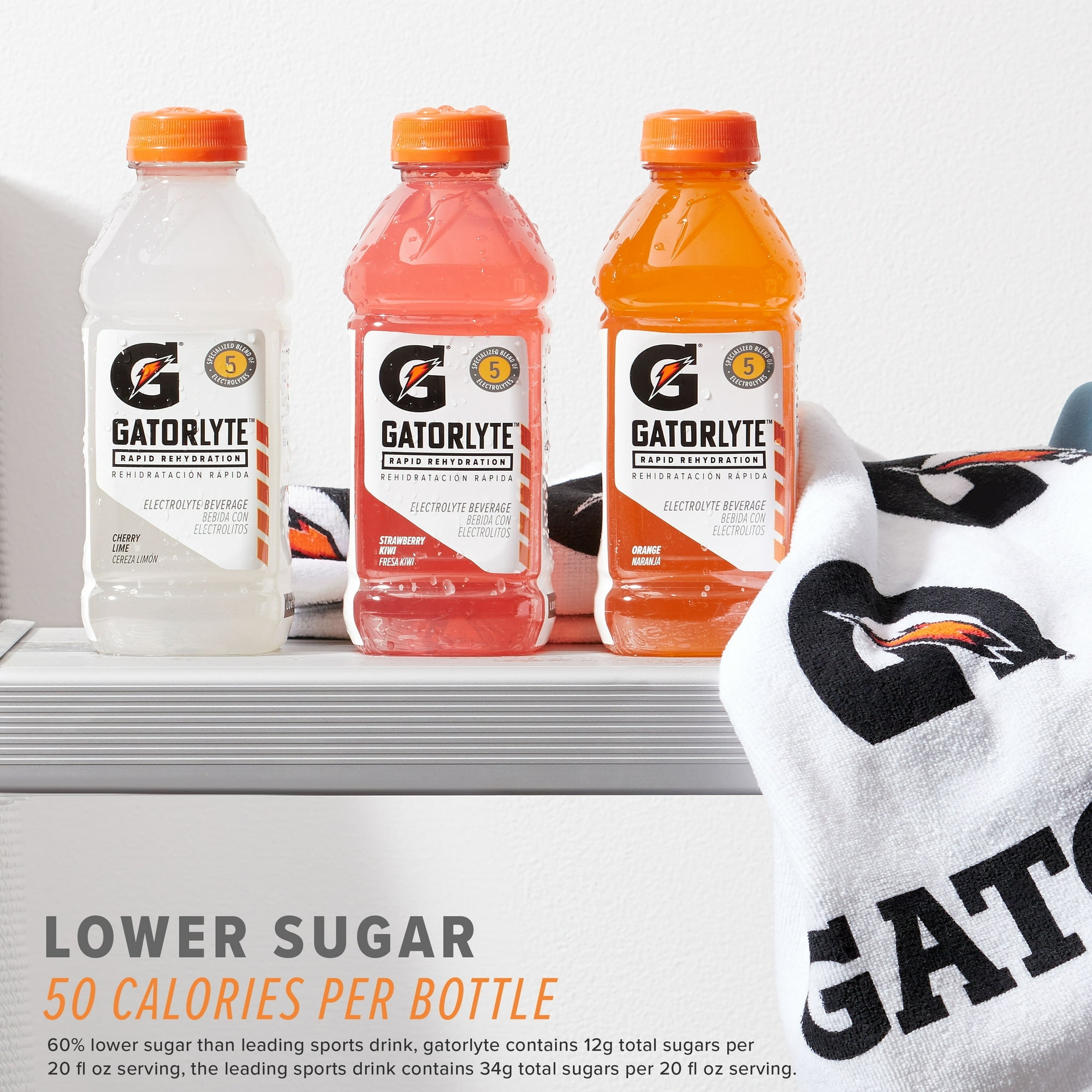 Gatorade Gatorlyte, Strawberry Kiwi Sports Drinks, 20 fl oz, (Pack of 6)