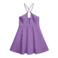 thumbnail image 4 of EYNMVR Women's Mini Dress Halter Neck Sleeveless Tie Backless Swing Flowy Beach Dresses Summer Vacation Clothes, 4 of 4