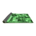 thumbnail image 2 of Ahgly Company Indoor Rectangle Checkered Emerald Green Modern Area Rugs, 5' x 8', 2 of 4