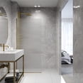 thumbnail image 4 of Vigo VG6075MBFL3474 Zenith 74" High X 34" Wide Shower Screen Semi Frameless Shower Door -, 4 of 7