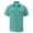☪367-Mint Green, variant on Men's Solid Short Sleeve Lapel Shirt with Button Cardigan and Pocket - Casual Collared Top for Summer Office Wear, Casual Fridays and Smart Events, Mens Shirts