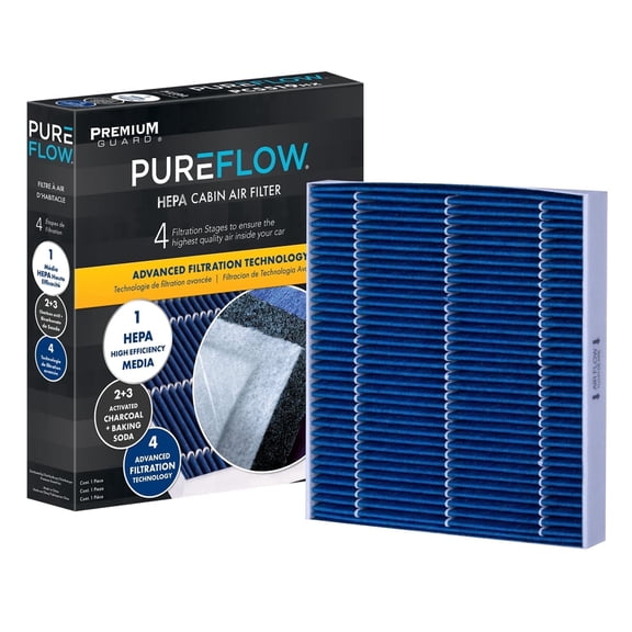 PUREFLOW PC99204HX HEPA Cabin Air Filter | Fits 2018-2027 Volkswagen Tiguan 2.0L; 2019-2025 Jetta 1.4L, Teramont 2.0L; 2018-2023 Atlas 3.6L, Audi Q2 1.4L, TT RS Quattro 2.5L