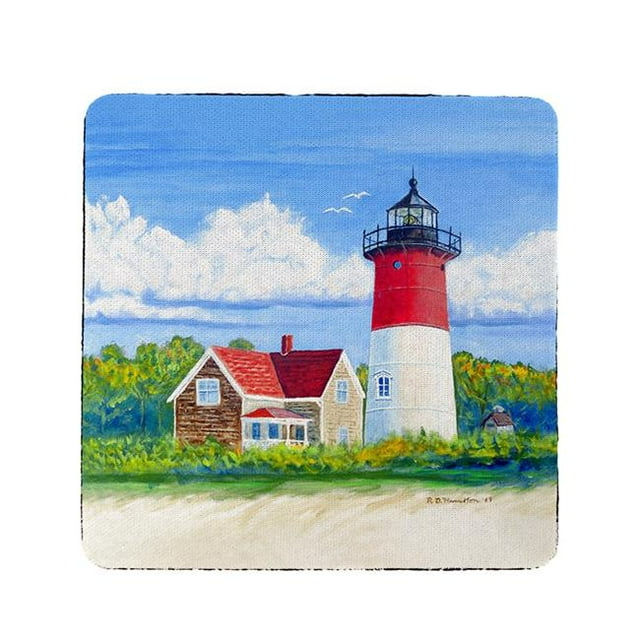 Betsy Drake CT1120 Phare Nauset&44; Cape Cod&44; MA Coaster - Lot de 4