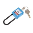 thumbnail image 1 of VONKY PL38-KD 38 mm Cadenas de Sécurité Courbé PVC Bleu, 1 of 8