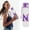 N, variant on Personalized Letter Water Bottle 1L Top Direct Drink With Carrying Strap For Sports Travel