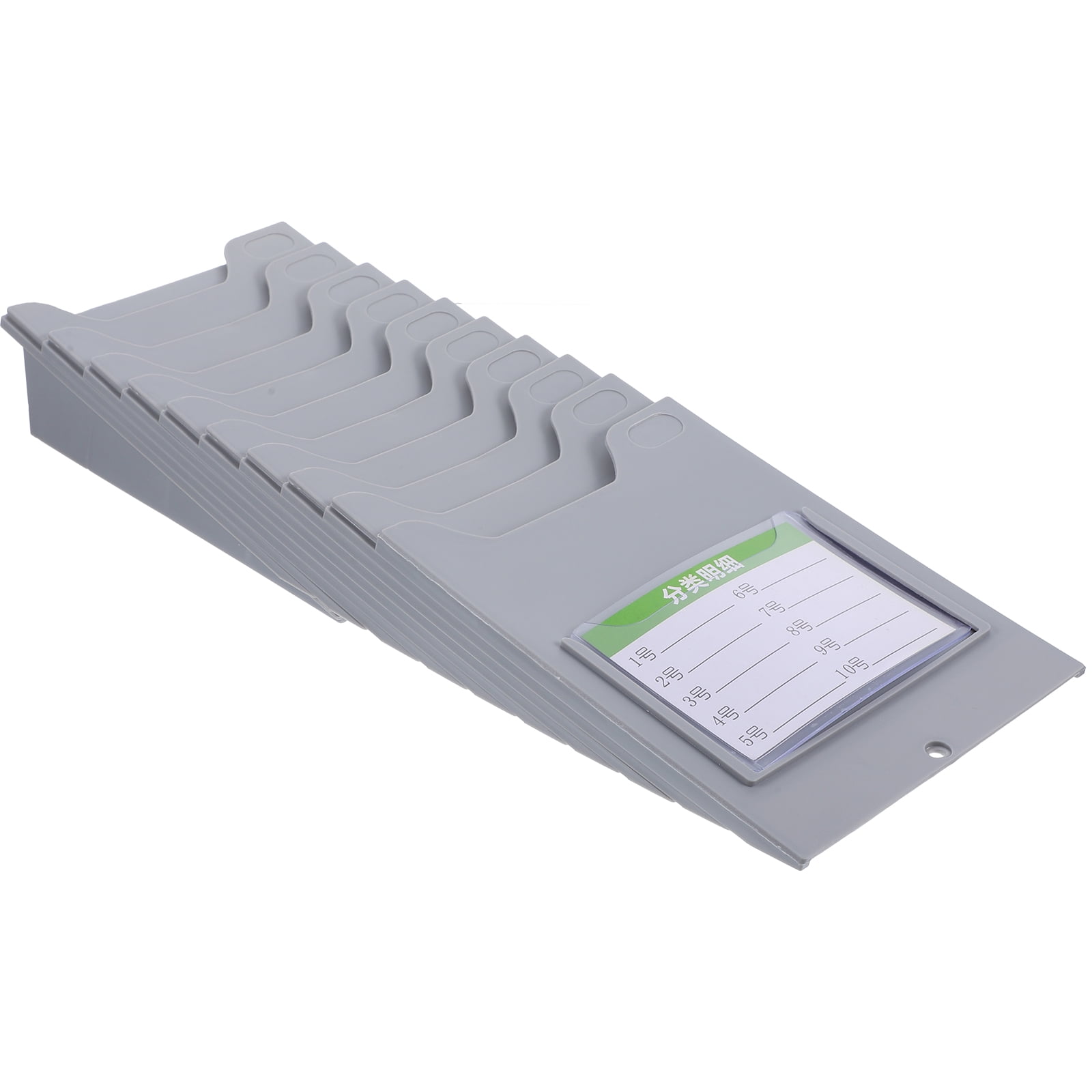 COMPUKAS Grey PP Card Storage Holder Wall Mounted Office Organizer for Business Cards 1 Piece