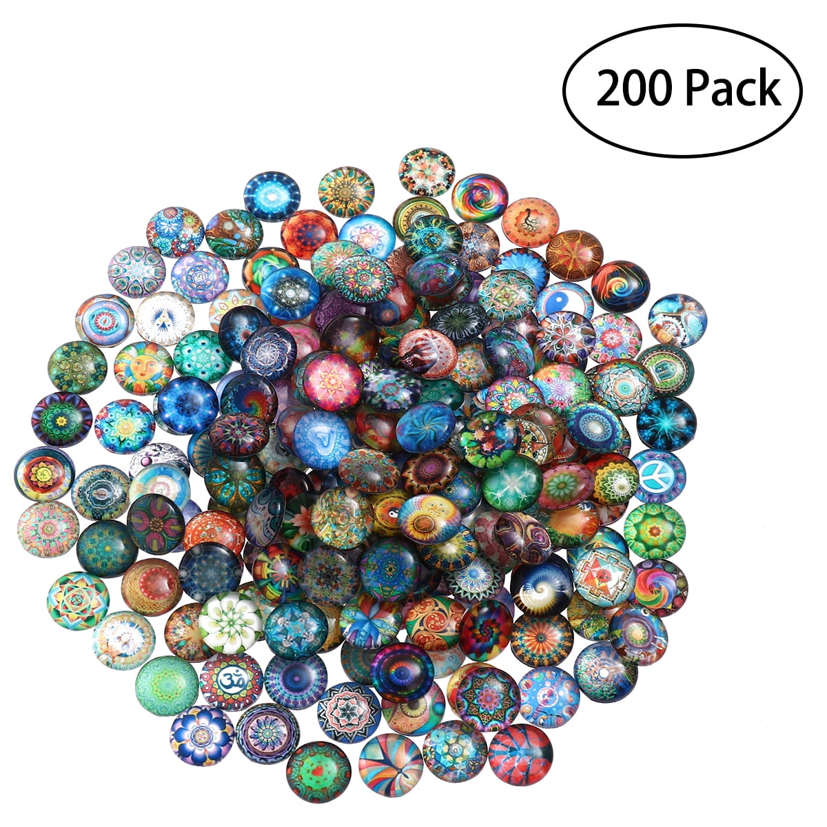 Rosenice 200pcs 12mm Mixed Round Mosaic Tiles For Crafts Glass Rosenice 200pcs 12mm Mixed Round Mosaic Tiles For Crafts Glass Supplies Jewelry Making Com