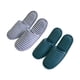 thumbnail image 2 of Zapatillas de viaje cómodas para hombre y mujer con rayas azules plegables para uso en hoteles, 2 of 8