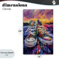 thumbnail image 4 of Stupell Industries Contemporary Vibrant Sneakers at Sunset Canvas Art, 16 x 24, by Creative Studio, 4 of 8