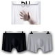 thumbnail image 2 of Calzoncillos bóxer de seda de hielo para hombre, calzoncillos transparentes transparentes sexys, 3 uds. JAMW Sencillez, 2 of 5
