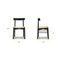 thumbnail image 6 of Poly and Bark Poly & Bark Hamm Dining Chair - Solid Wood with Woven Seat Black, 6 of 9