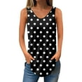thumbnail image 2 of Ofreoo Women's Summer Tank Tops V-Neck Casual Flowy Sleeveless Shirts Casual Sleeveless Print Blouse Great Gifts for Less, 2 of 5