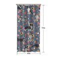 thumbnail image 5 of Border Collie Dog and Flower Florals Shower Curtain 36"x72" ,Bathroom Decorative Shower Curtains Set with 12 Hooks,Modern Waterproof Washable Shower Curtain, 5 of 6