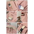 thumbnail image 4 of Mochila de lona rosa para niñas, 30 x 11 x 42 cm, para niños y adolescentes, 4 of 6
