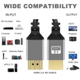thumbnail image 5 of Nylon Braid HD 4K@60HZ V1.4 TPU HD 1080P Compatible Micro Mini to HDMI Extension Male Cable For Tablet PC TV Camera HDTV MINI HDMI TO HDMI 10m, 5 of 6