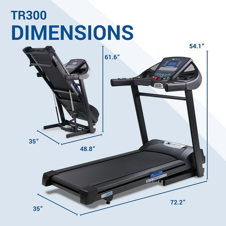 Xterra fitness tr300 folding treadmill reviews hot sale