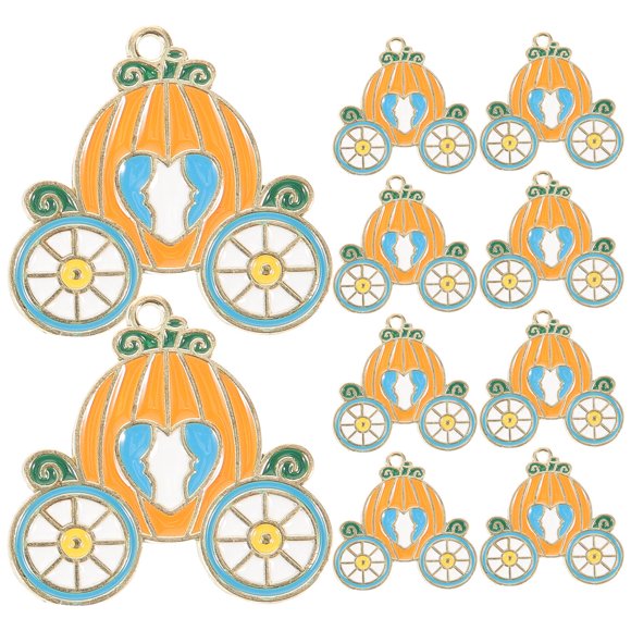 FESTFENDS 10Ud Llavero Calabaza Metal Creativa Para Colgar En
