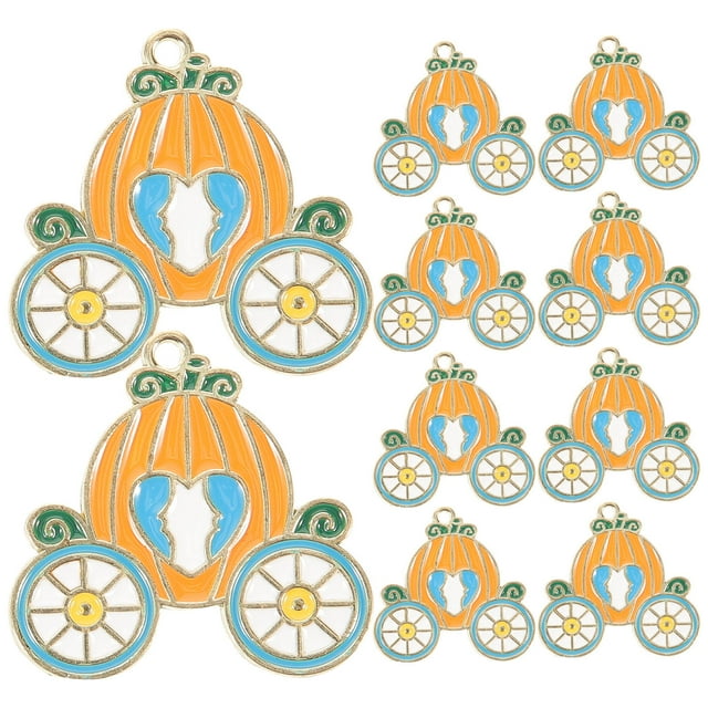 FESTFENDS 10Ud Llavero Calabaza Metal Creativa Para Colgar En