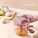 thumbnail image 5 of Cortador de verduras de 1000 ml con 5 cuchillas de acero inoxidable Cortador manual de cebolla, cortador de cebolla multifuncional para verduras, carne y huevos (rosa), 5 of 5