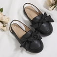 thumbnail image 7 of Rexoro Girls Dress Shoes Flats Sparkly Glitter Fabric Elastic Slingback Toddler Loafers for Party, 7 of 7