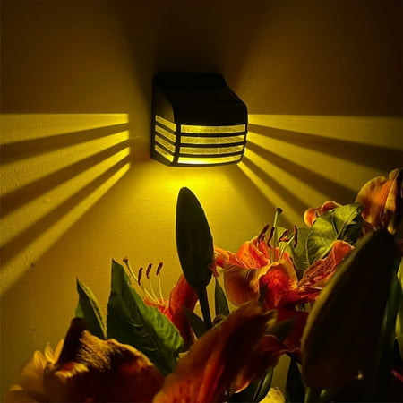 

GNFQXSS Solar Wall Light UP and Down Illuminate Outdoor Sunlight Lamp IP65 Modern Decor for Home Garden Porch Black