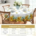 thumbnail image 7 of Sunflower Round Tablecloth 70inch,Tablecloth Waterproof and Wrinkle-Free, Boho Table Covers, Summer Decorations for Home, 7 of 7