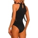 thumbnail image 3 of INSPIRAR CHIC Blusa de Cuerpo con Flecos Sin Mangas Cuello Halter Tallas XS Negro, 3 of 6