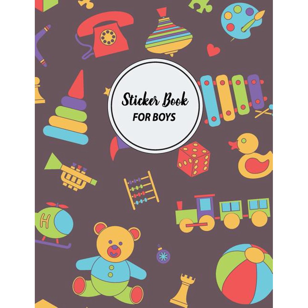 Sticker Book For Boys Blank Sticker Book for Kids