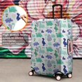 thumbnail image 4 of Blue Green Dinosaurs Geometric Pattern Luggage Cover Fashion Suitcase Cover Baggage Covers Fit 25-28 Inch Luggage (Go Travel), 4 of 5