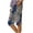 Navy-A, variant on Women's Floral Printed Bermuda Shorts - Loose Fit Side Slit with Pockets Casual Summer Shorts