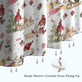 thumbnail image 6 of White Christmas Gnome Pattern Shower Curtain 84"x72" ,Bathroom Decorative Shower Curtains Set with 12 Hooks,Modern Waterproof Washable Shower Curtain, 6 of 6