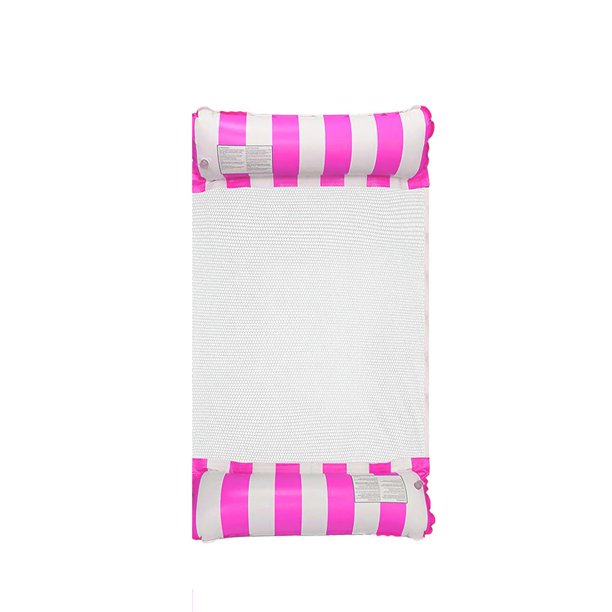 Inflable Rayas Fila Flotante Recreación Acuática Silla De Salón Inflable Cama Flotante Hamaca Inflable Con Bomba Vogacara OD010263-01