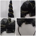 thumbnail image 4 of 1pc Diadema de hierro Encaje Oreja de gato Bowknot Banda para el cabello Accesorios para fotos para niños Niños Negro, 4 of 6