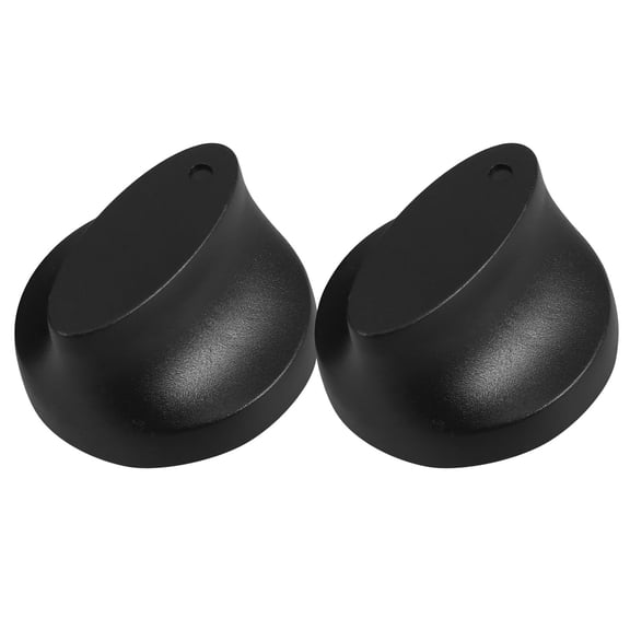 Universal Plastic Stove Control Knobs for Gas Oven Compatible with Various Appliances Black 2 Pieces