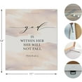 thumbnail image 4 of God is Within Her She Will not Fall,Christian Canvas Wall Art,Christian Wall Decor,Bible Verses Wall Decor,Christian Posters,Scripture Wall Decor,Christian Decor,Framed 11x14 Inch, 4 of 5