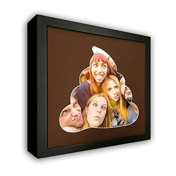 Emoji Poop Photo Mat With Frame - Awesome Emoji Poop Frame for your 4x6 Photo