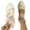 Beige, variant on White Mesh Mules for Women Comfy Raffia Woven Strap Closed Pointed Toe Mule Flats Casual Slip on Dress Slides Flats 41