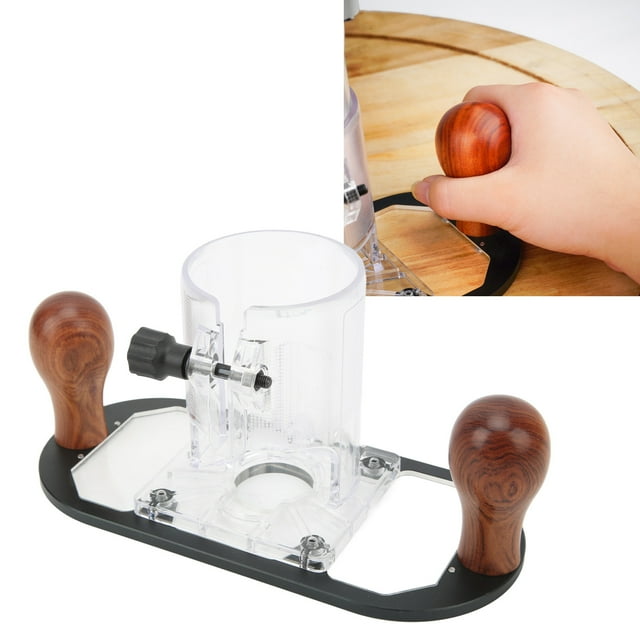 Trimmer Plunge Base, Slick Rugged Circular Locking Handheld Router Plunge Base For Milling