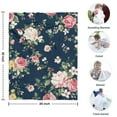thumbnail image 4 of Pioneer Flower Blanket,Comfortable Soft Flannel Throw Blanket,All Season,Warm Lightweight Blankets for Sofa Bed Couch Living Room Chair,30"x40"(80x100cm), 4 of 4