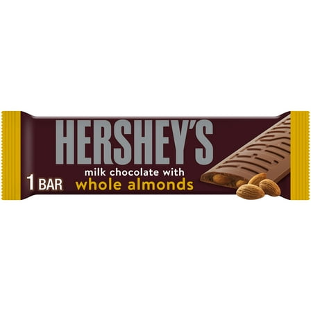 Hershey's Milk Chocolate with Whole Almonds Candy, Bar 1.45 oz